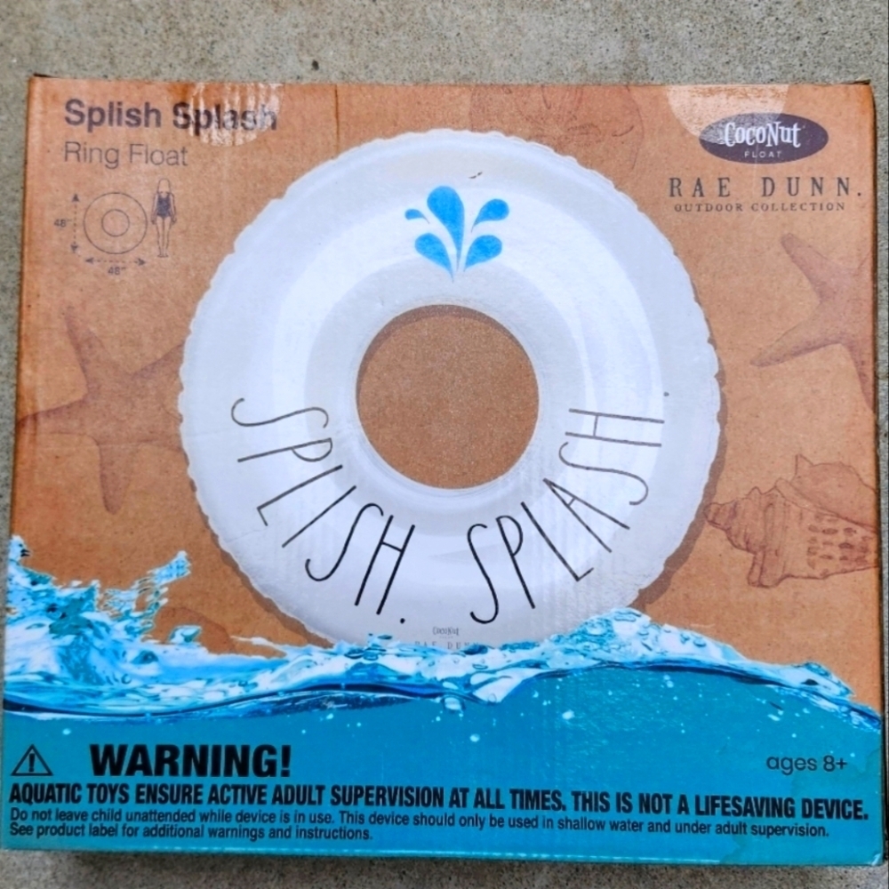 Rae Dunn SPLISH SPLASH pool float.